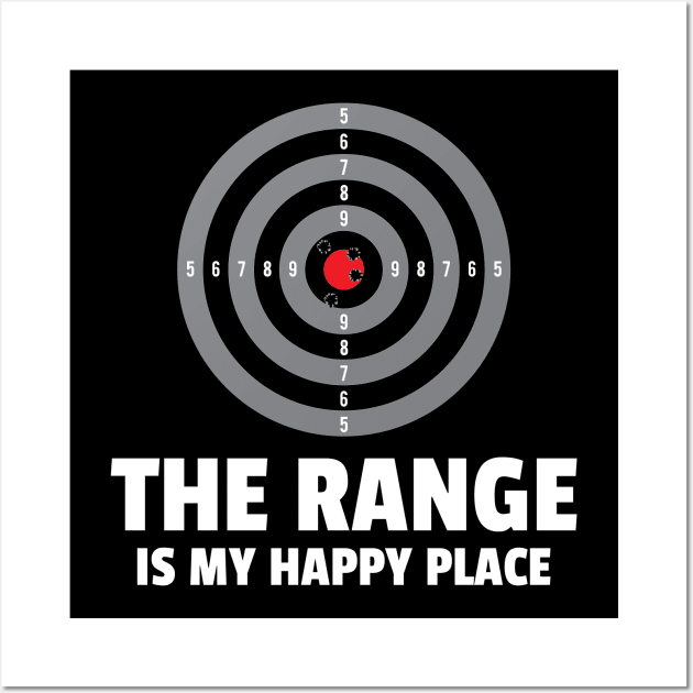 The Range Is My Happy Place Wall Art by c1337s